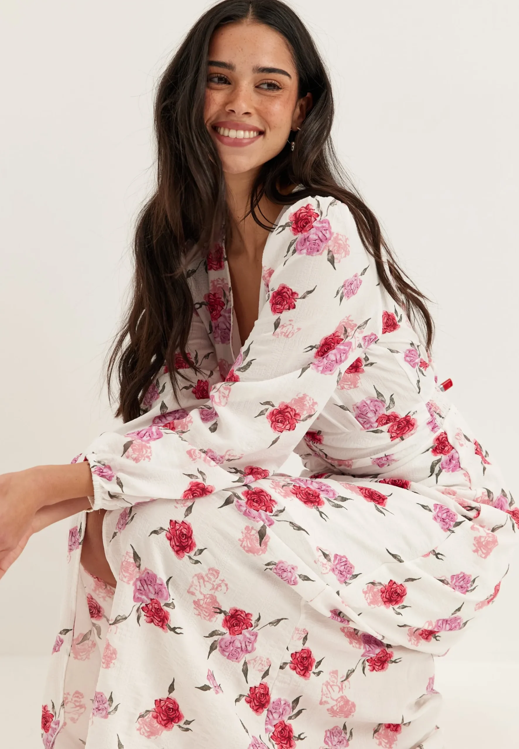 Vmlisa Ls V-neck Long Dress