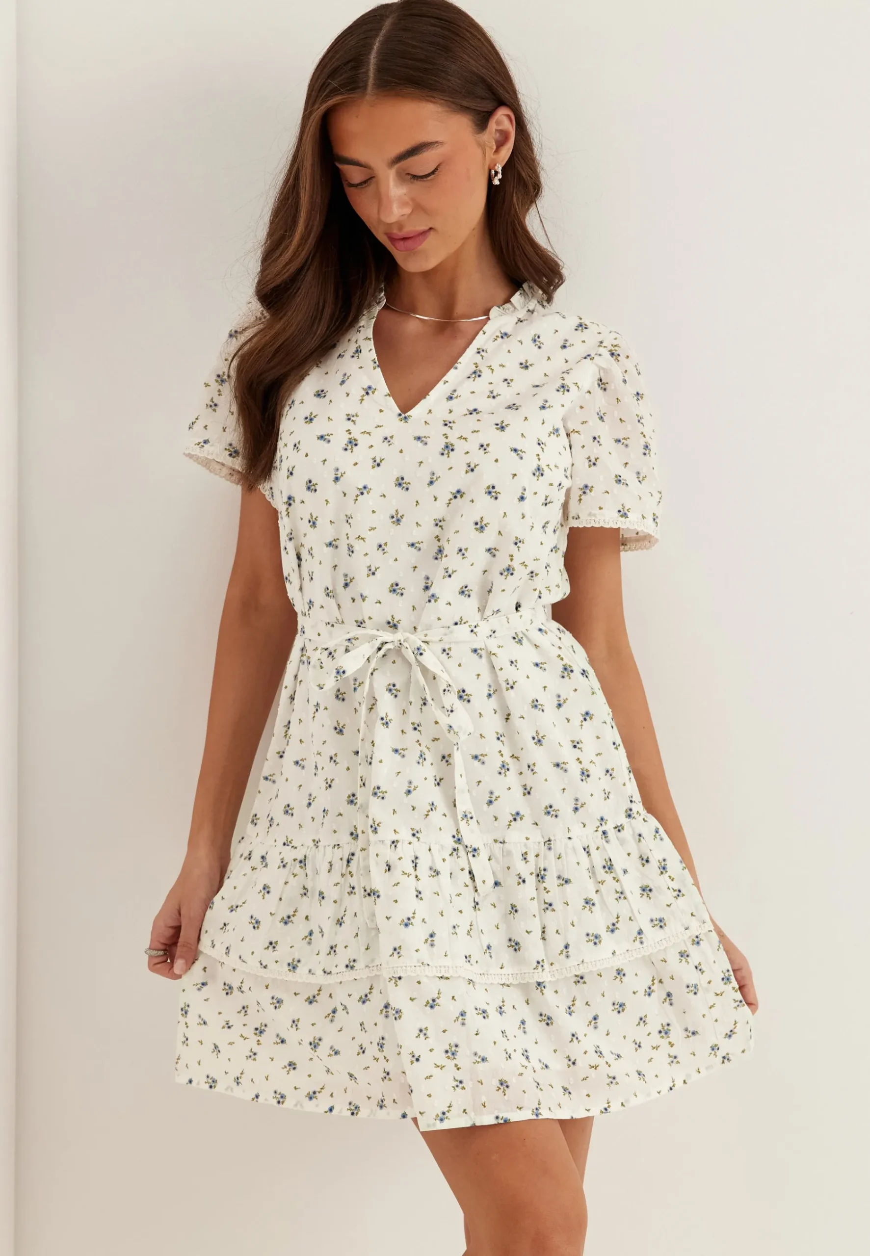 Vmtrine Ss Short Lace Dress Noos