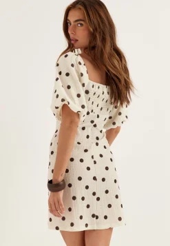 Volume Sleeve Mini Dress