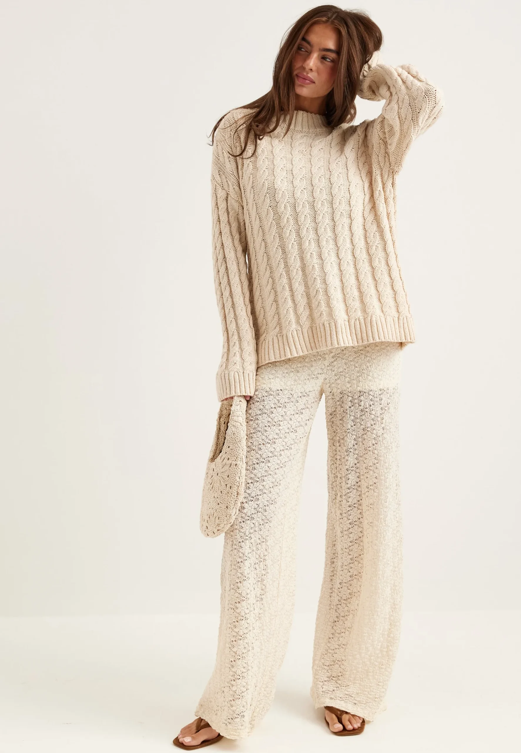Wide Lace Trousers