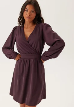 Wrap Satin Dress