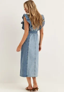 Yascawi Sl Denim Long Dress