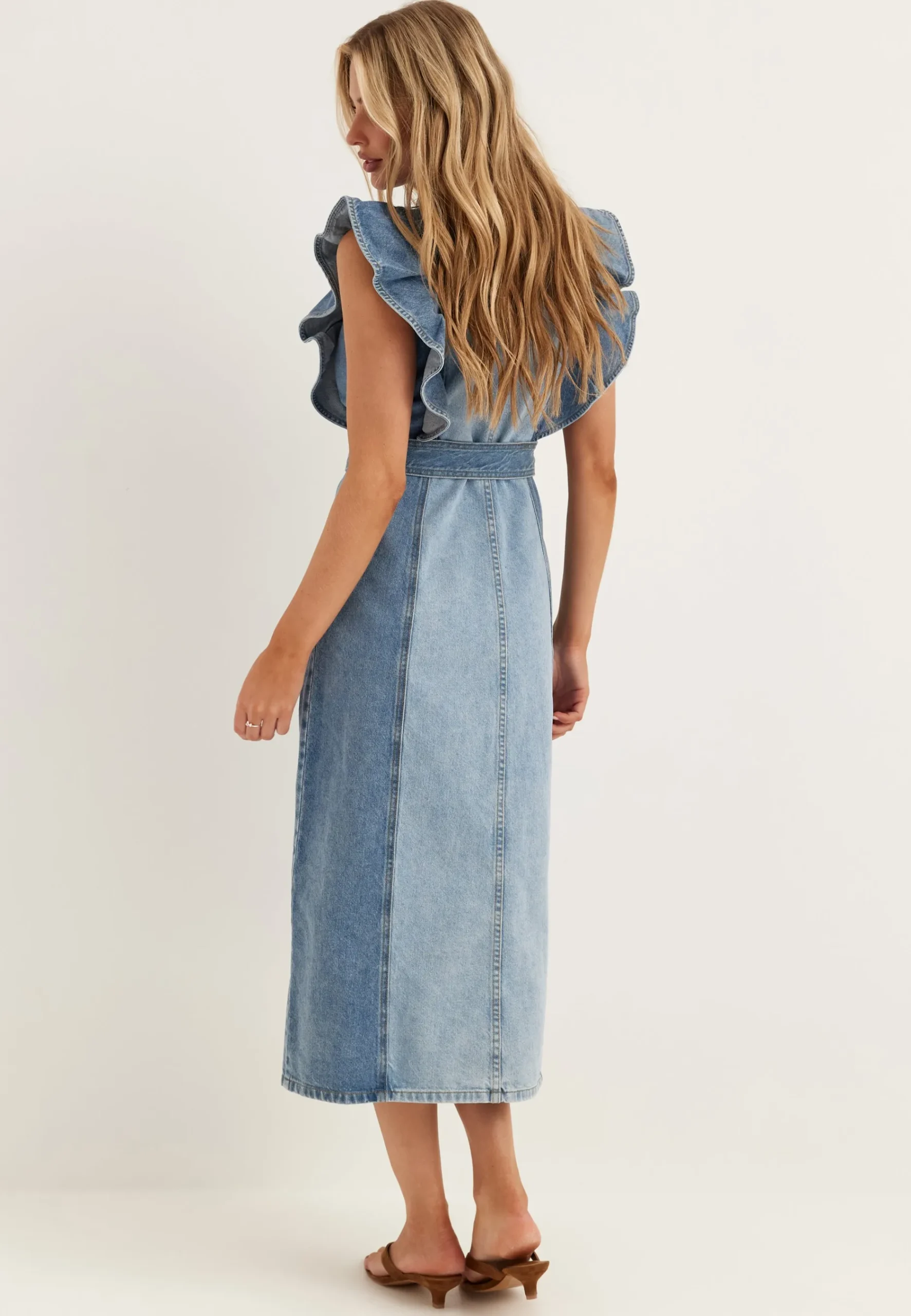 Yascawi Sl Denim Long Dress