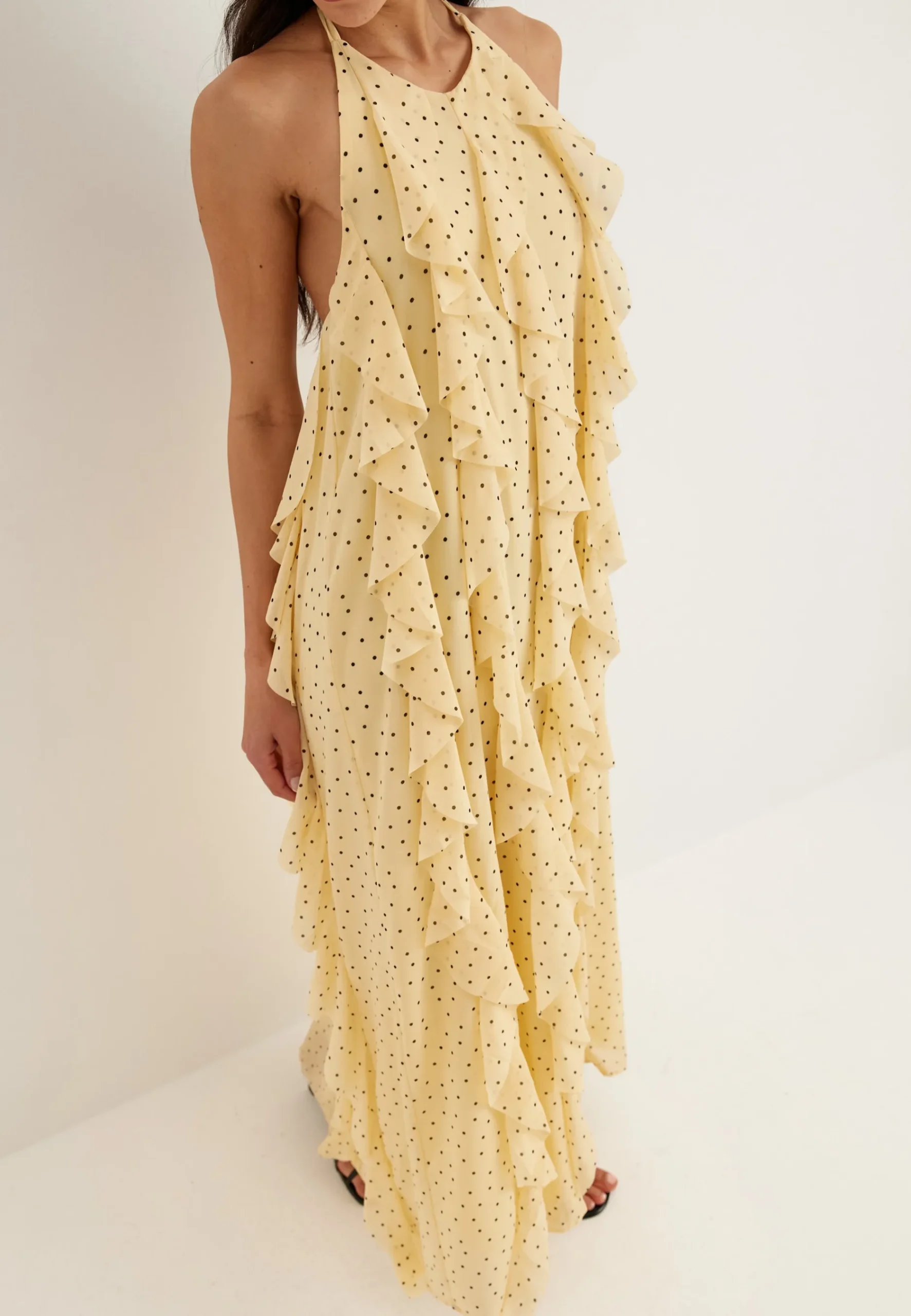Yasfinillo Halterneck Long Dress