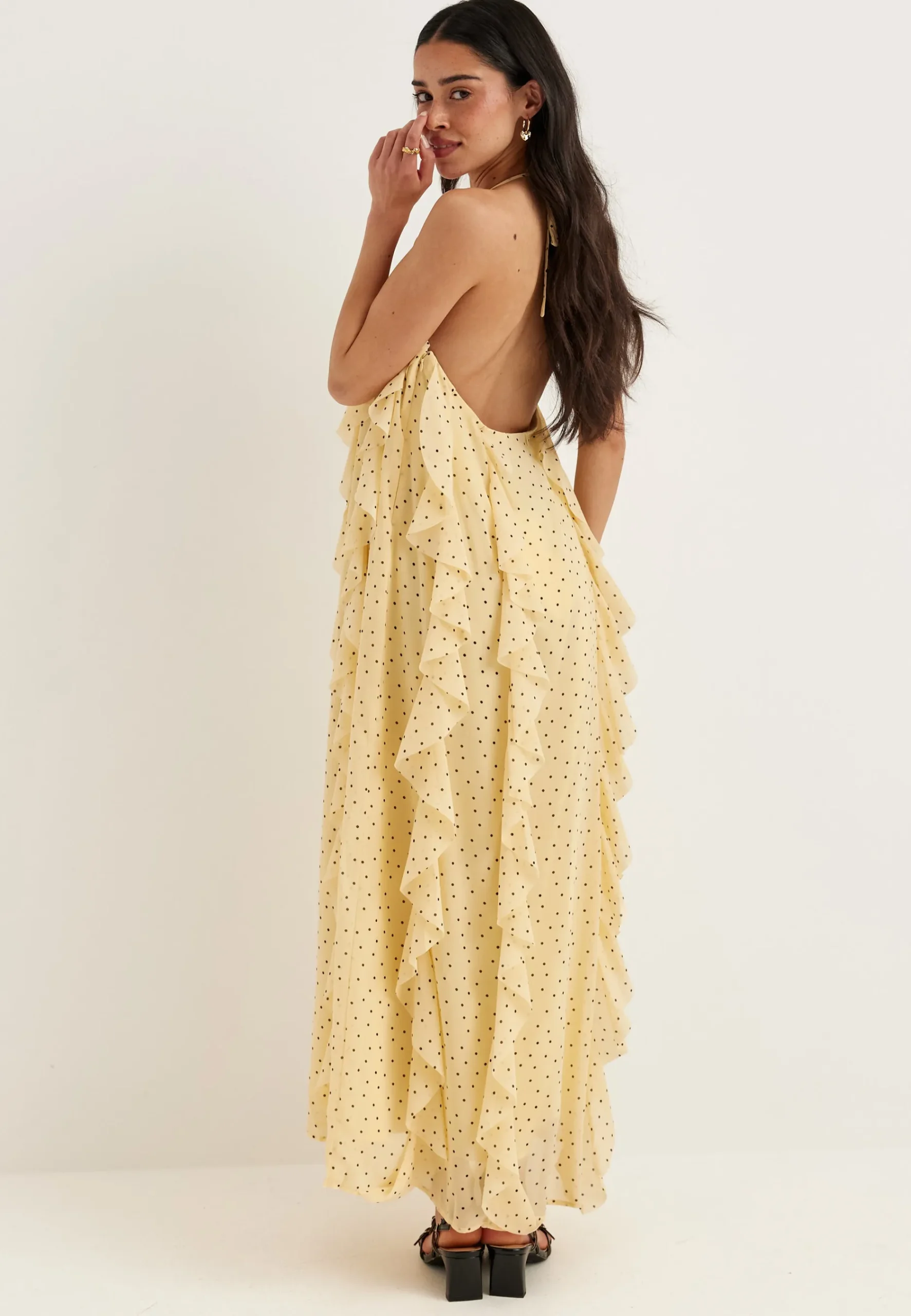 Yasfinillo Halterneck Long Dress