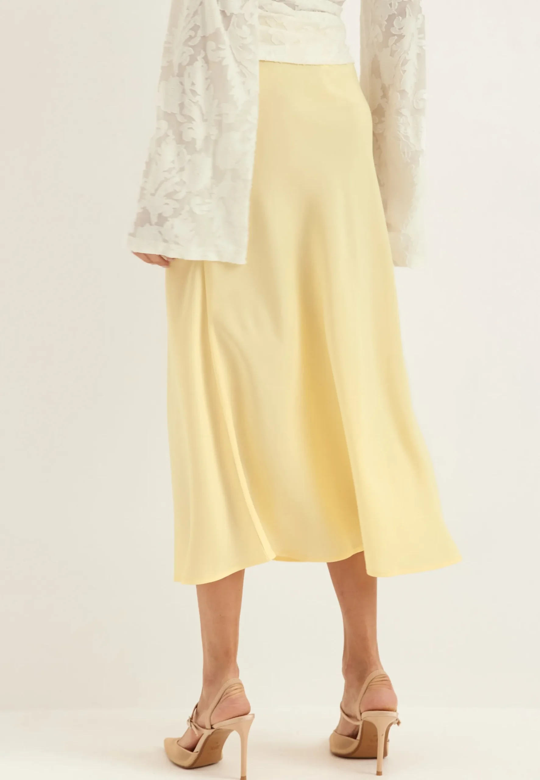 Yaspella High Waist Midi Skirt